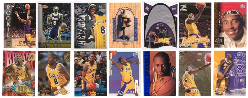1996-97 Topps, UD and Assorted Brands Kobe Bryant Rookie Cards Collection (81)